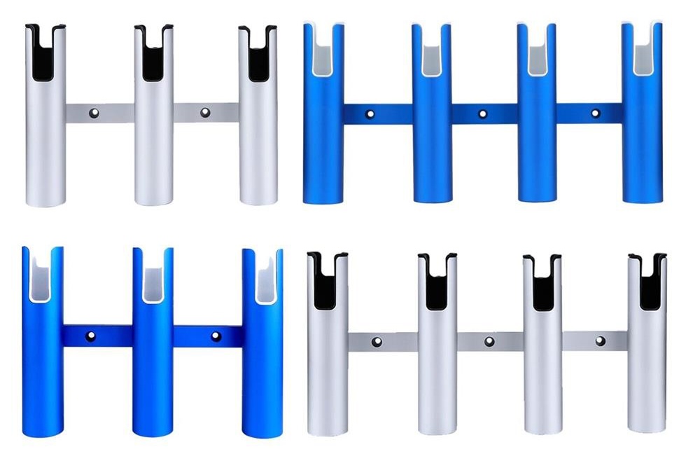 సుపీరియర్ అల్యూమినియం అల్లాయ్ మెరైన్ 4 ట్యూబ్ రాడ్ హోల్డర్