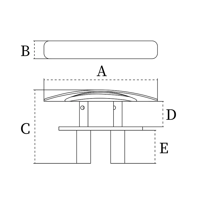 ABS Plastic Marine Thru Hull Fitting